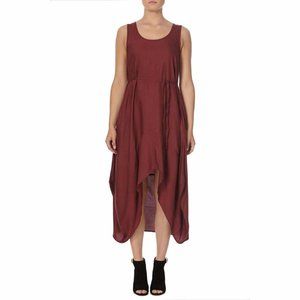 Bolongaro Trevor Oxblood Parachute Dress